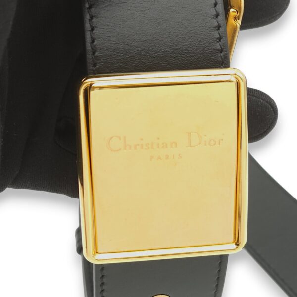 30 Montaigne Box Black Crossbody Bag in Calfskin, Gold hardware - Image 8