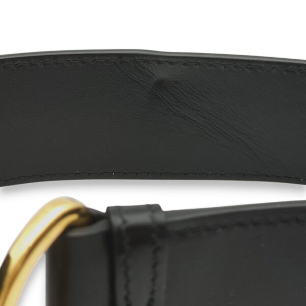 30 Montaigne Box Black Crossbody Bag in Calfskin, Gold hardware - Image 7