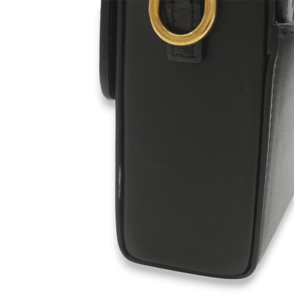 30 Montaigne Box Black Crossbody Bag in Calfskin, Gold hardware - Image 4