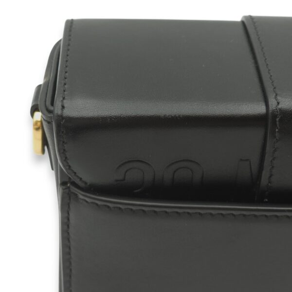 30 Montaigne Box Black Crossbody Bag in Calfskin, Gold hardware - Image 16