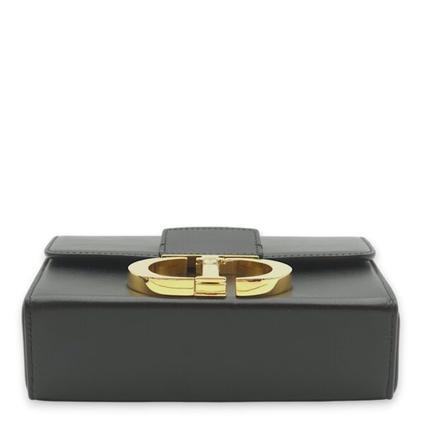 30 Montaigne Box Black Crossbody Bag in Calfskin, Gold hardware - Image 12