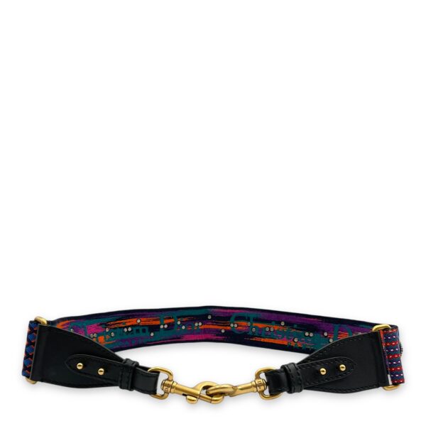 Bohemian 90cm Multi-colour Bag Accessory in Embroidery, Calf, Gold hardware