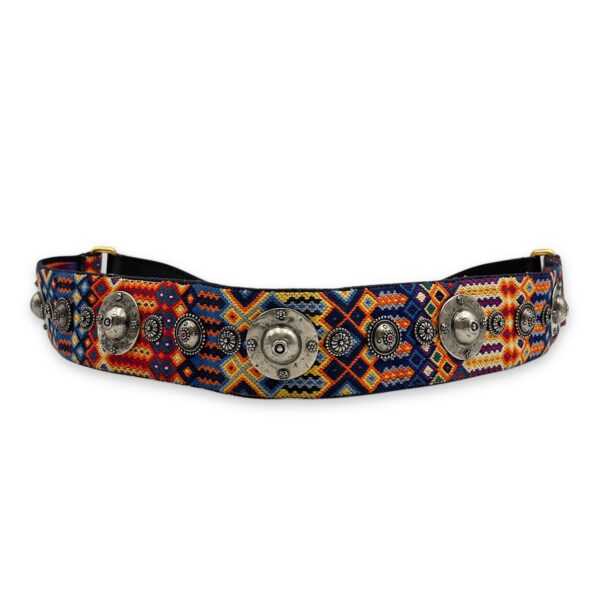 Bohemian 90cm Multi-colour Bag Accessory in Embroidery, Calf, Gold hardware - Image 3
