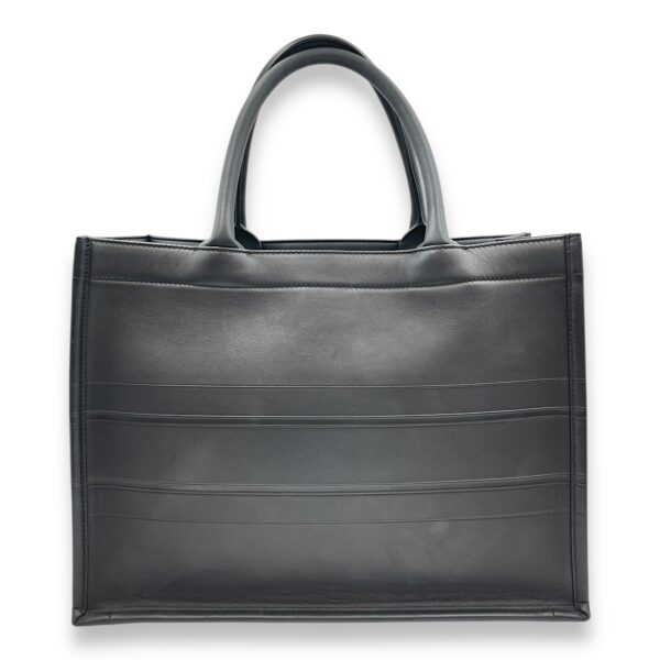 Book Tote Medium Black Top Handle Bag in Calfskin - Image 3