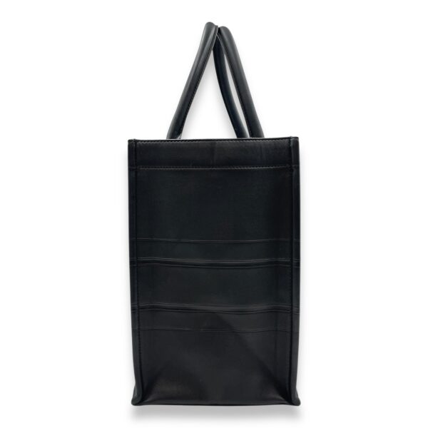 Book Tote Medium Black Top Handle Bag in Calfskin - Image 5