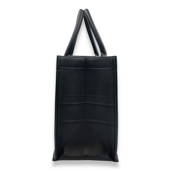 Book Tote Medium Black Top Handle Bag in Calfskin - Image 4