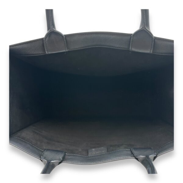 Book Tote Medium Black Top Handle Bag in Calfskin - Image 7