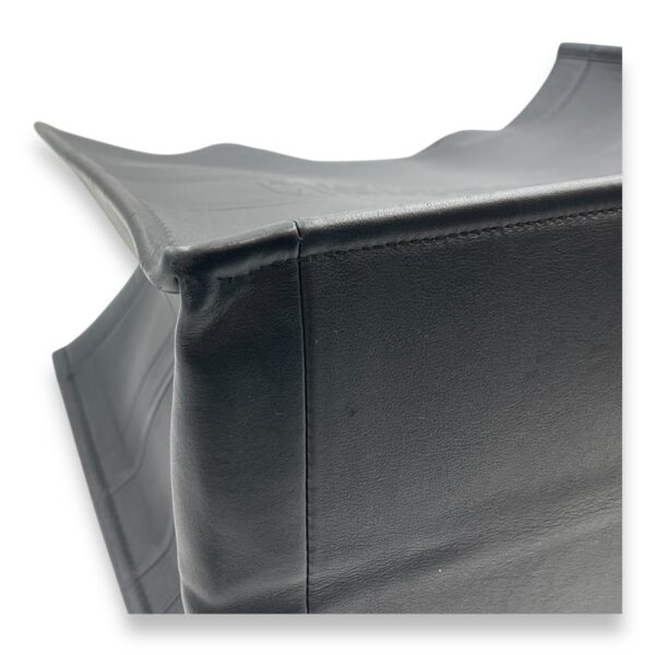 Book Tote Medium Black Top Handle Bag in Calfskin - Image 8