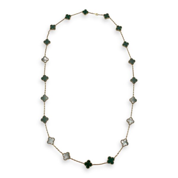 20 Motifs, Vintage Alhambra Necklace in Malachite Green - Image 3