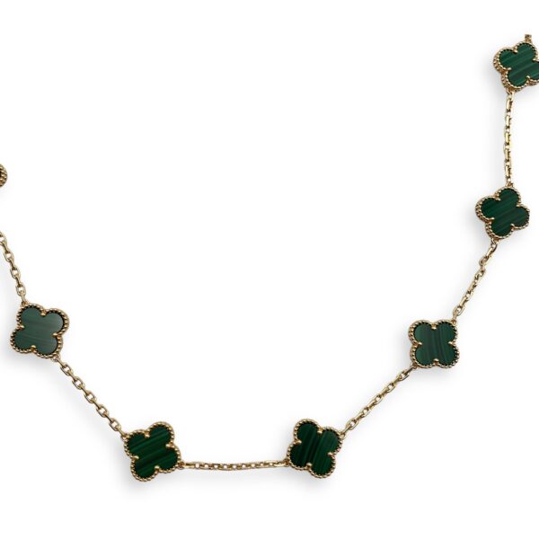 20 Motifs, Vintage Alhambra Necklace in Malachite Green - Image 4