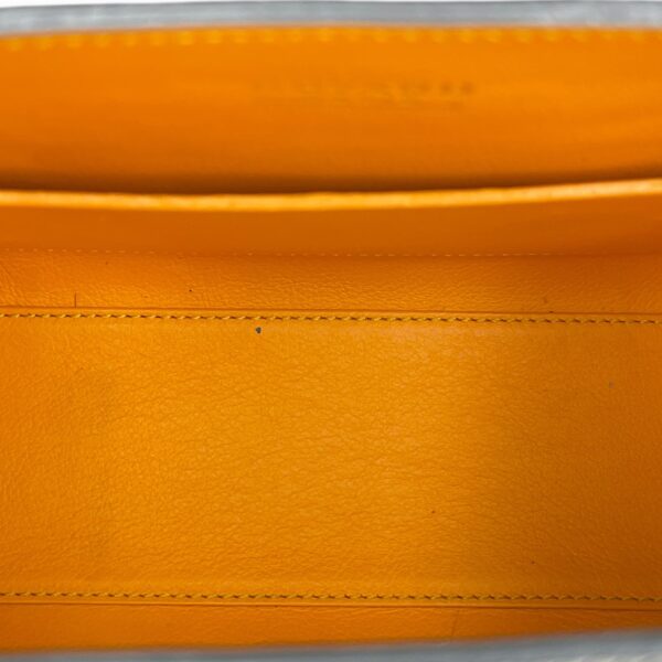 Saigon Souple Mini Grey Crossbody Bag in Calfskin, Silver hardware - Image 7