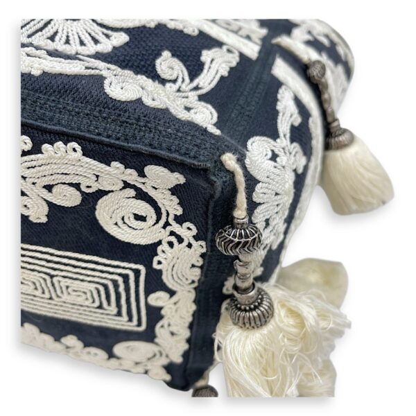 D-Bubble Blue Bucket Bag in Canvas, Brushed Palladium hardware - Image 8