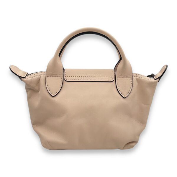 Le Pliage Xtra XS Nude Crossbody Bag in Calfskin, Ruthenium hardware - Image 3