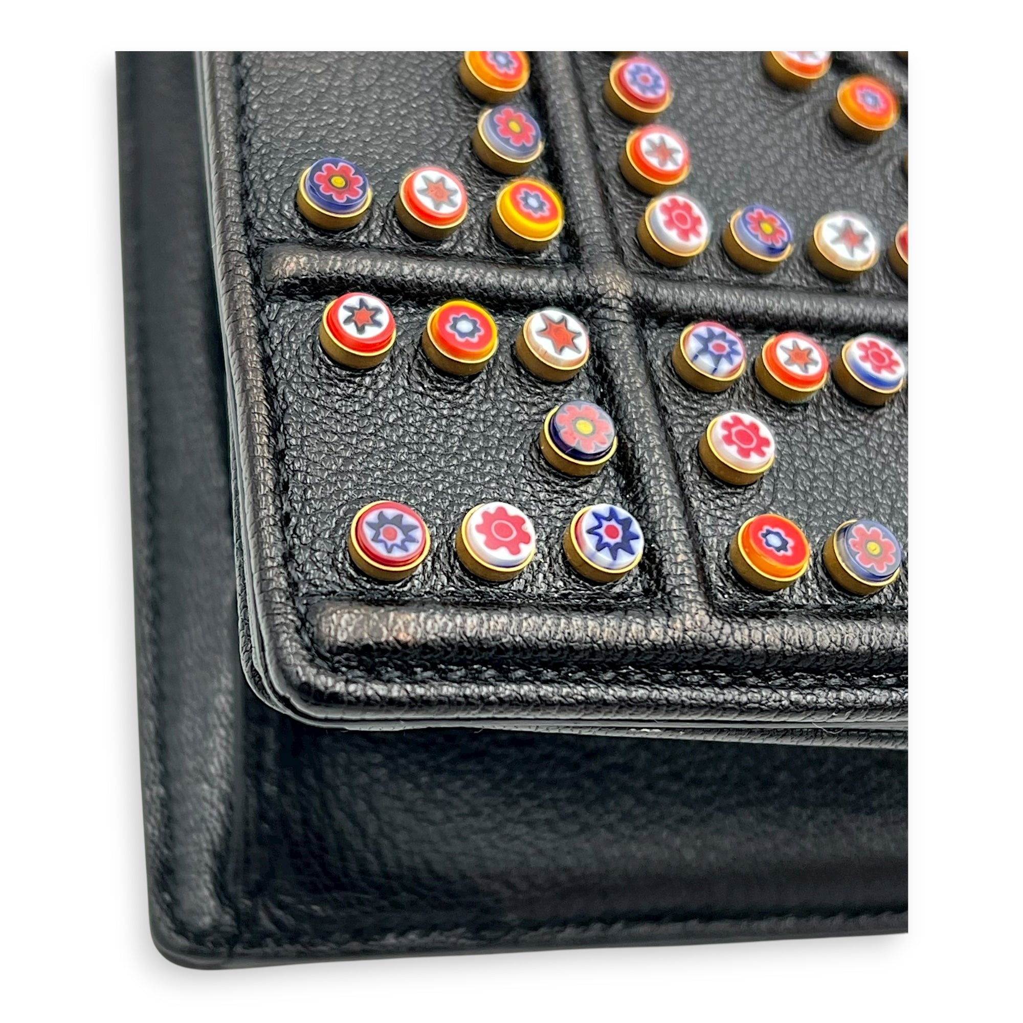 Diorama Shoulder Bag Black in Calfskin, Gold hardware - Image 8