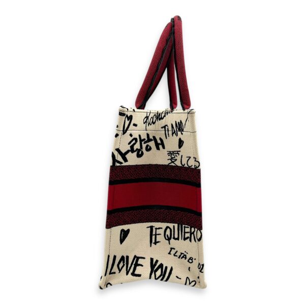 Book Tote Tote Bag Medium White in Canvas - Image 5