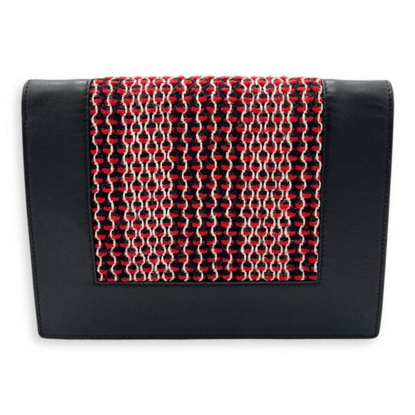 Frame Black Wallet On Chain in Calfskin, Silver hardware - Image 3