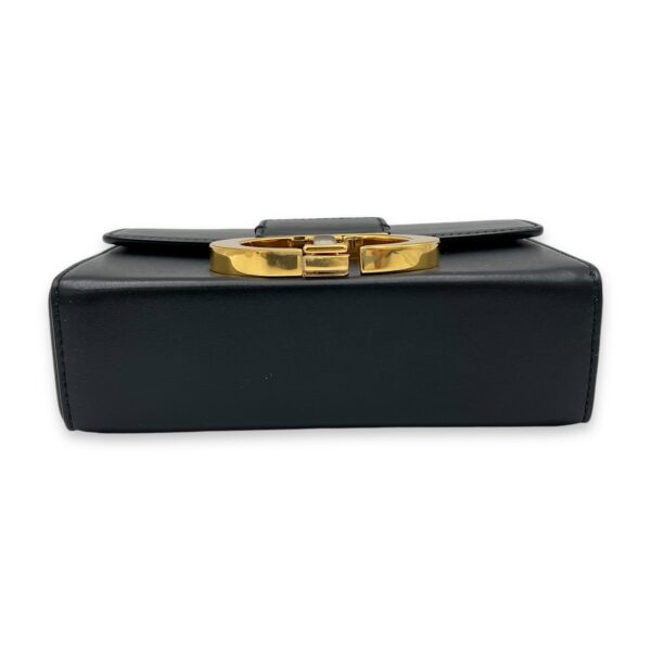 30 Montaigne Crossbody Bag Black in Calfskin, Gold hardware - Image 6