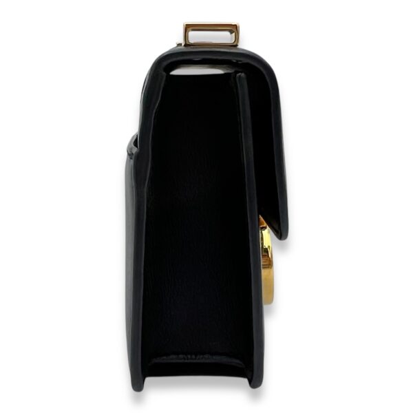 30 Montaigne Micro Black Crossbody Bag in Calfskin, Gold hardware - Image 4