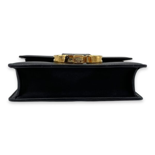 30 Montaigne Micro Black Crossbody Bag in Calfskin, Gold hardware - Image 6