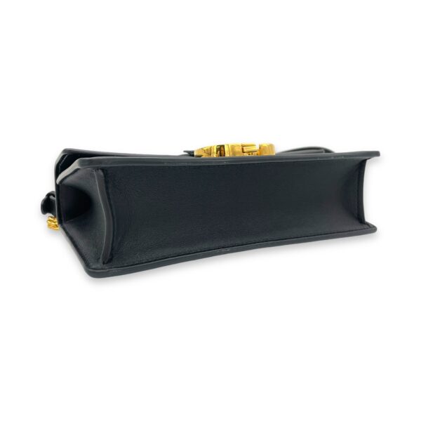 30 Montaigne Shoulder Bag East West Black in Calfskin, Gold hardware - Image 6