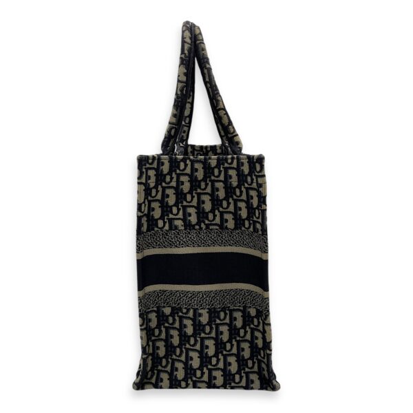 Book Tote Top Handle Bag Medium Blue in Jacquard - Image 3