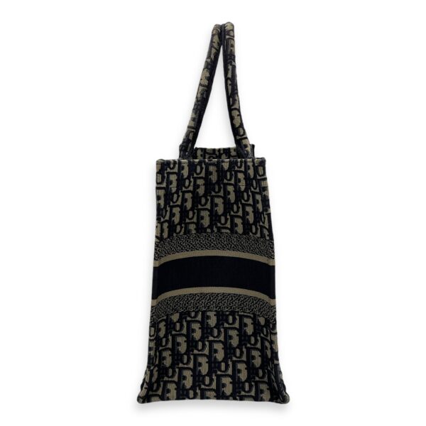Book Tote Top Handle Bag Medium Blue in Jacquard - Image 4