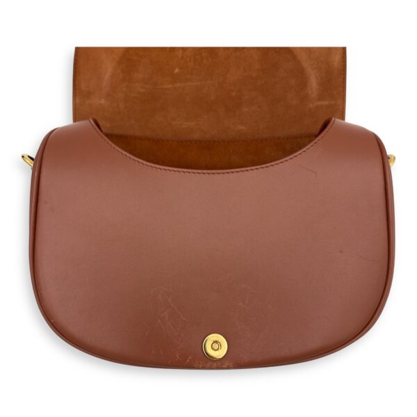 Bobby Shoulder Bag Brown in Calfskin, Gold hardware - Image 23
