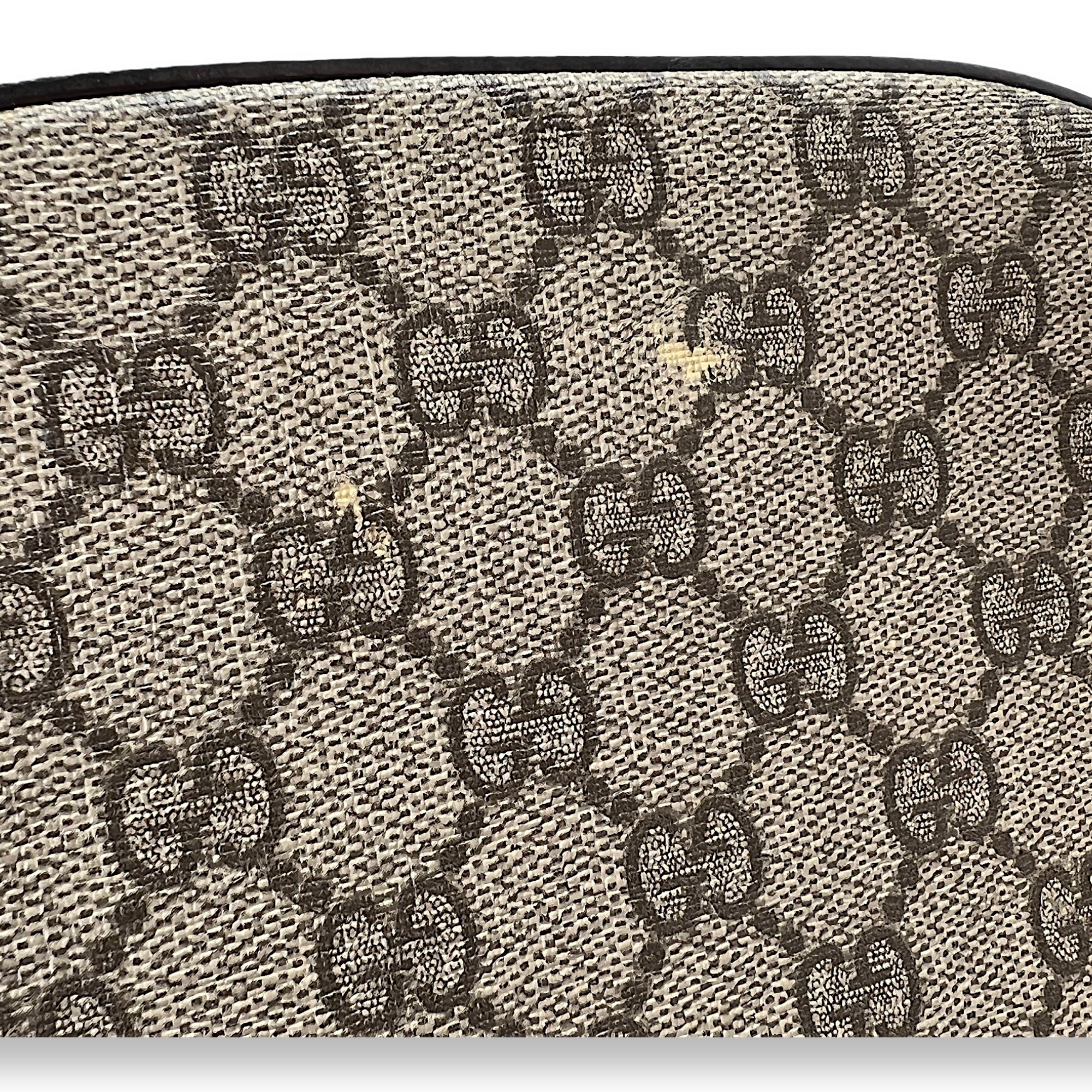 GG supreme Crossbody Bag Brown in Coated Canvas , Gold Hardware - Image 7