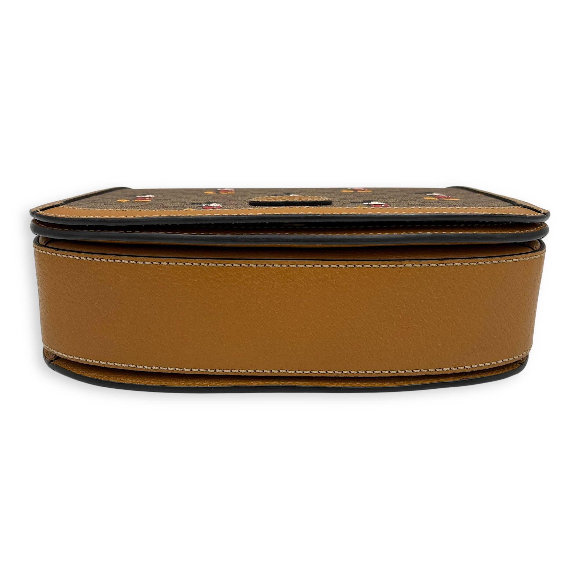 Disney Crossbody Bag Yellow in Coated Canvas, Gold hardware - Image 6