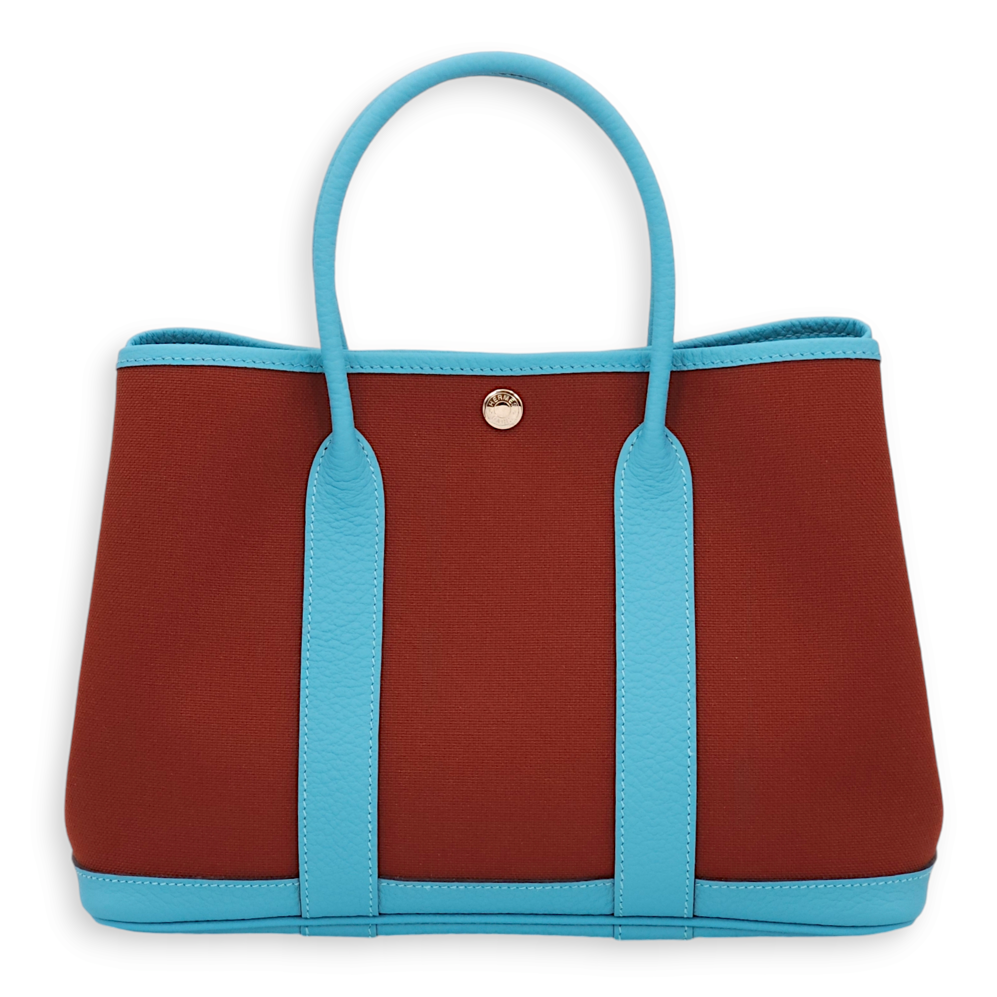 Garden Party 30 Blue Du Nord/Rouge H in Negonda, Palladium hardware - Image 3