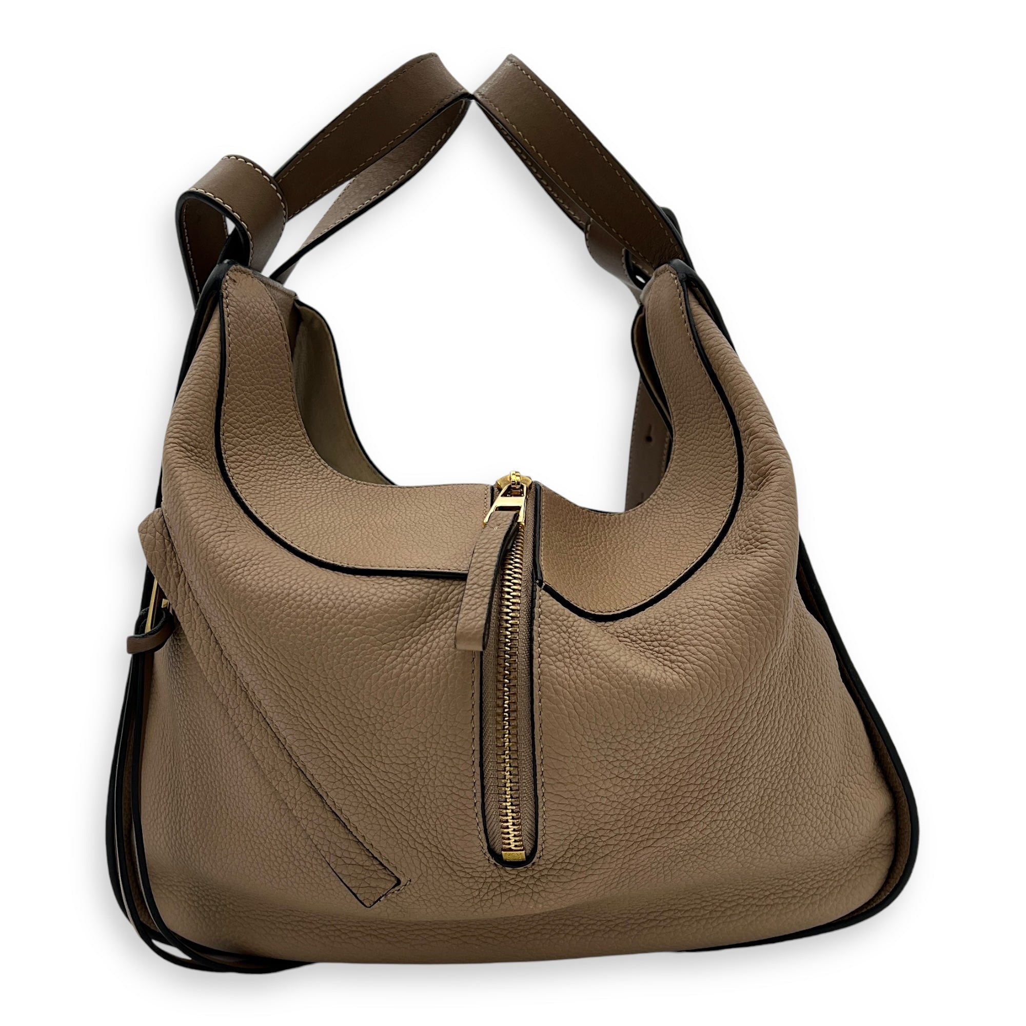 Hammock Small Brown Top Handle Bag in Calfskin, Gold hardware - Image 5