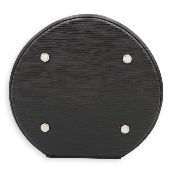 Cannes Black Top Handle Bag in Epi Leather, Palladium hardware - Image 6