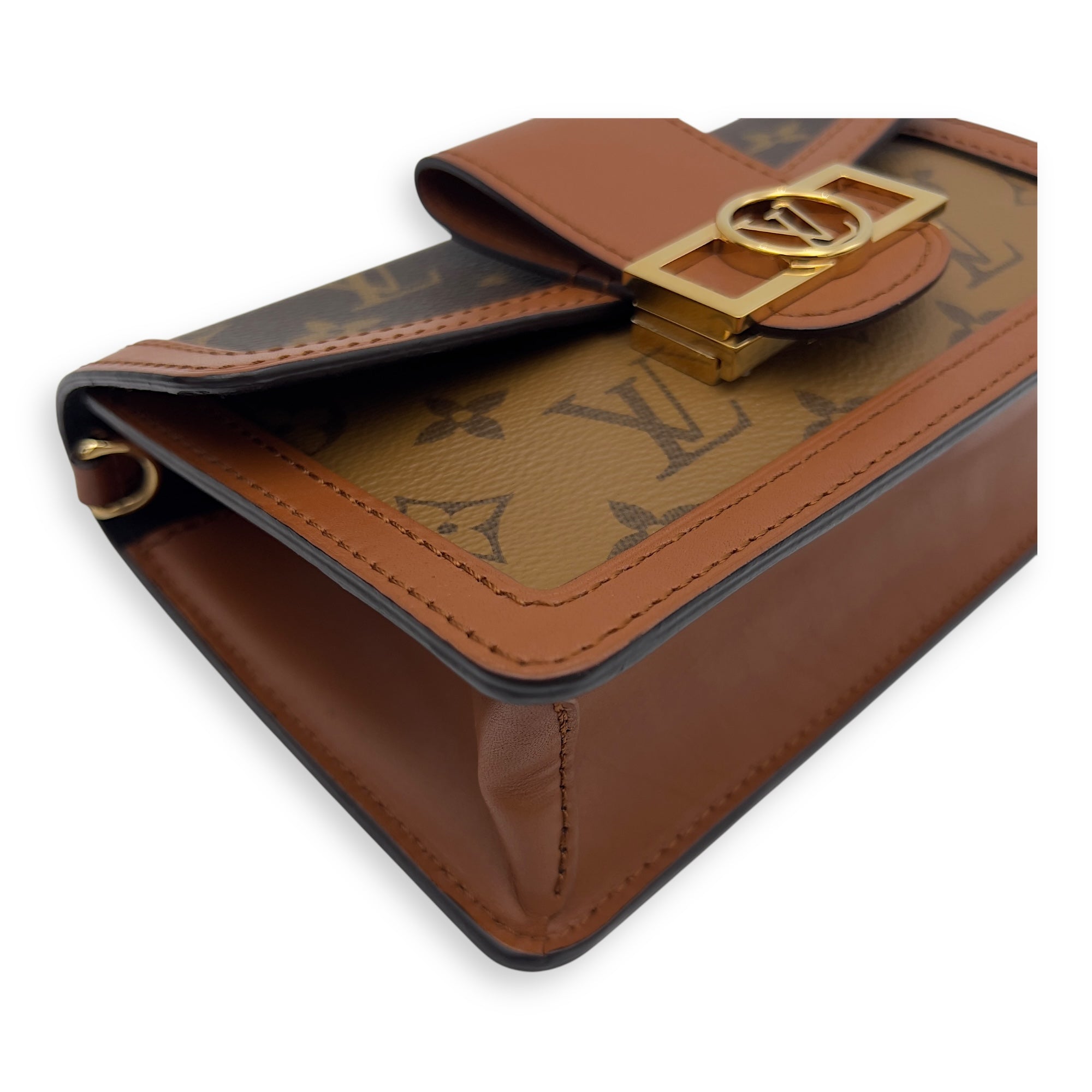 Dauphine Belt Bag Brown in Monogram Coated Canvas, Gold hardware - Image 12