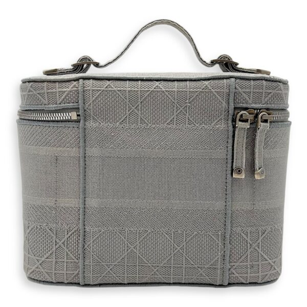 D-Lite Vanity Top Handle Bag Grey in Canvas, Silver hardware - Image 3