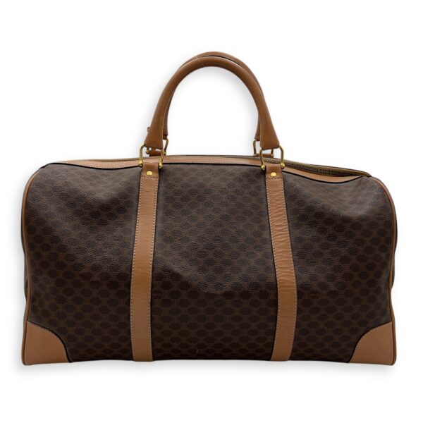 Macadam Duffle Bag Brown in Coated Canvas, Gold hardware - Image 3