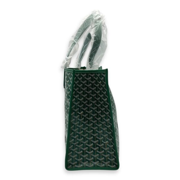 Villette Tote Bag Green in Coated Canvas - Image 4
