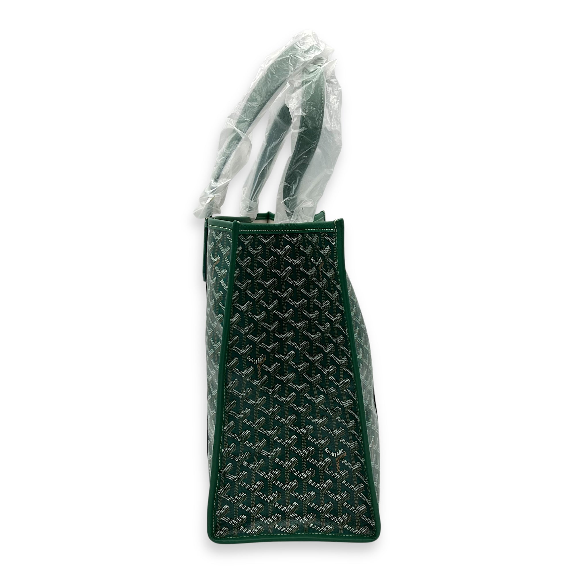 Villette Tote Bag Green in Coated Canvas - Image 4