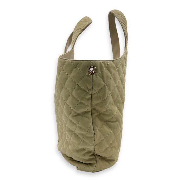 ICare Tote Bag Beige in Nubuck suede, Gold hardware - Image 31