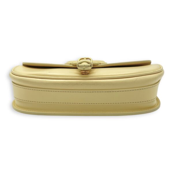 Bobby East West Yellow Crossbody Bag in Calfskin, Gold hardware - Image 6