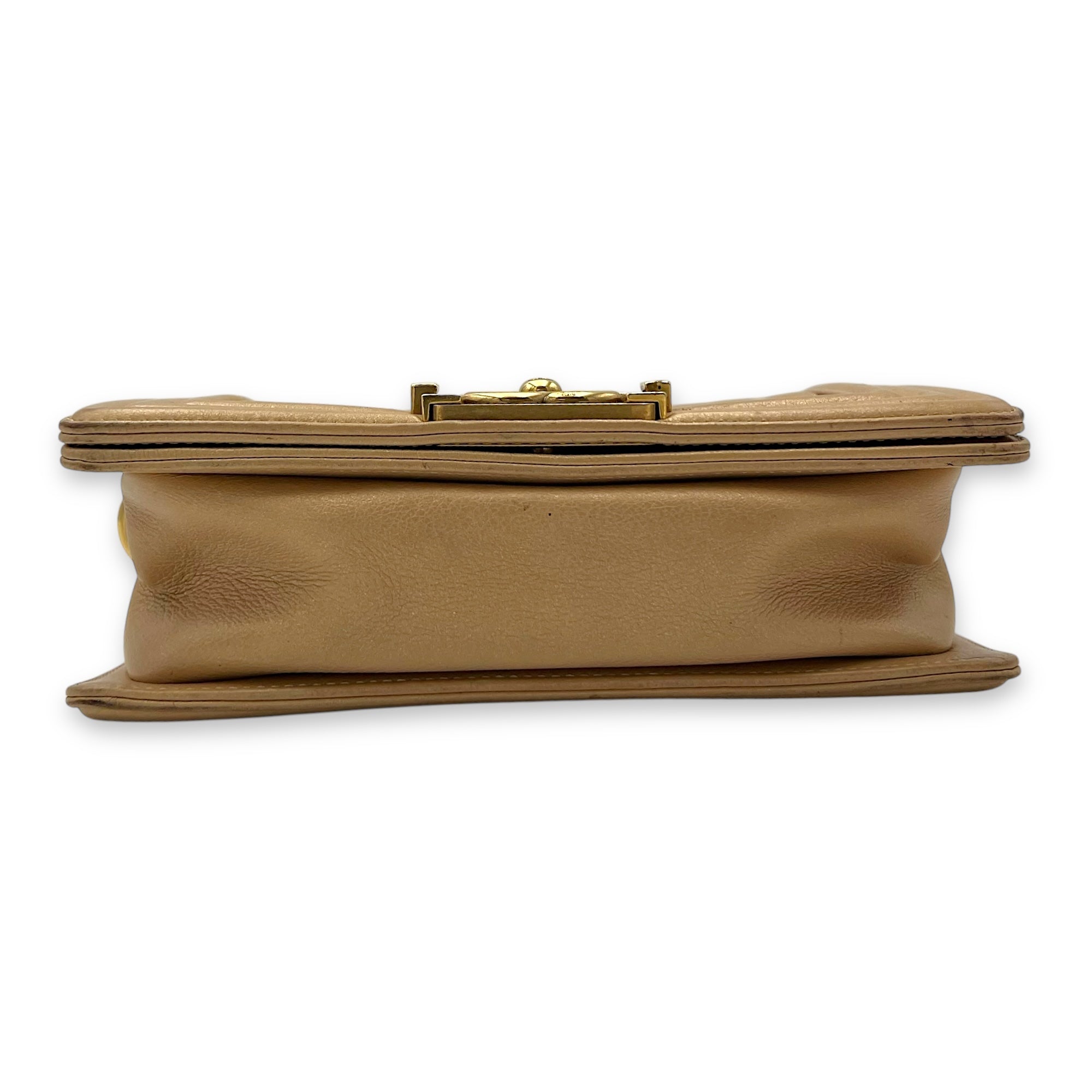 Boy Small Gold Shoulder Bag in Lambskin, Gold hardware - Image 6