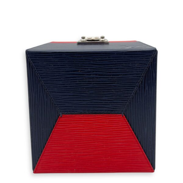 Bleecker Box Top Handle Bag Blue in Epi Leather, Silver hardware - Image 4