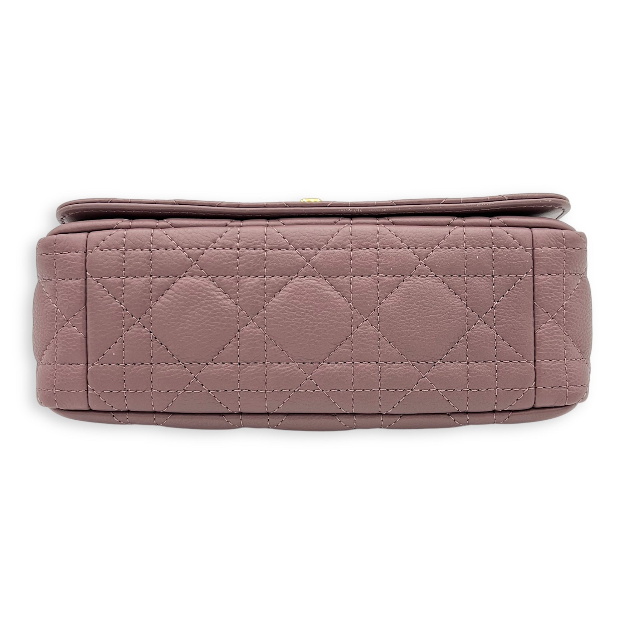 Caro Shoulder Bag Purple in Calfskin, Gold hardware - Image 6