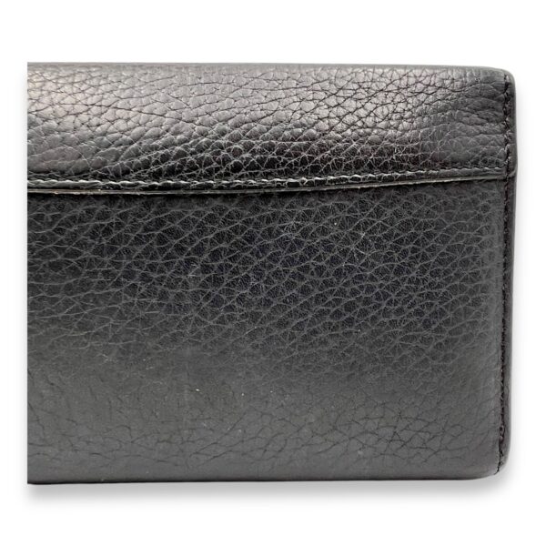 Capucines Long Black Wallet in Calfskin, Gold hardware - Image 7