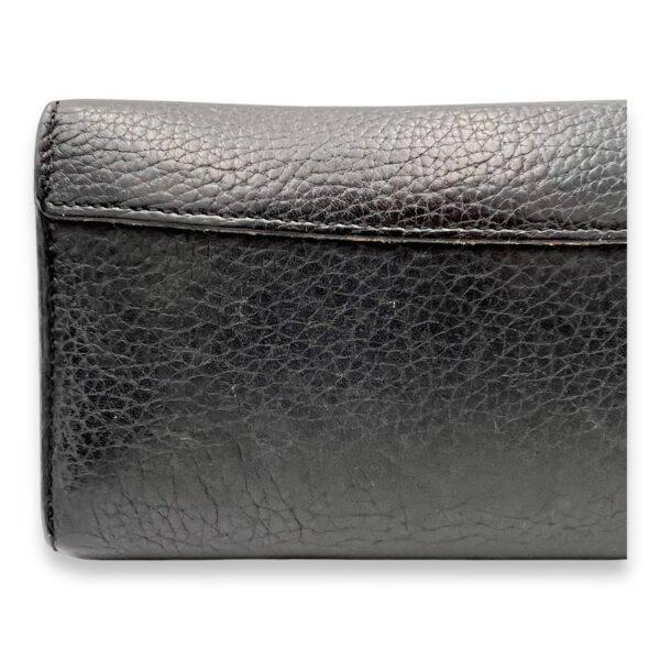 Capucines Long Black Wallet in Calfskin, Gold hardware - Image 8