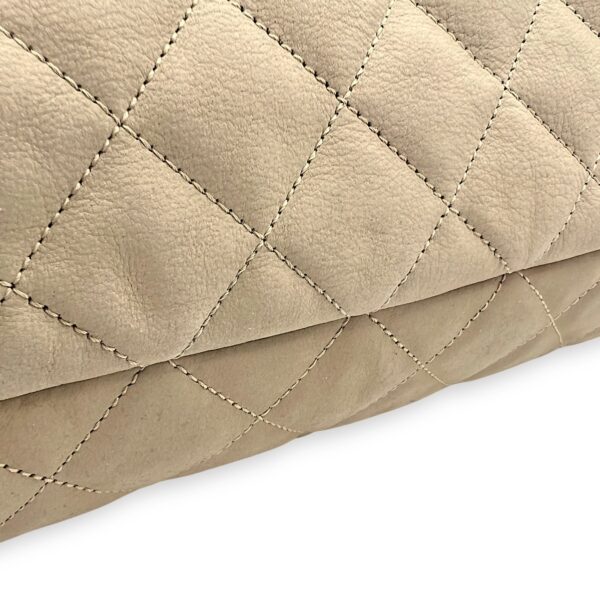 ICare Tote Bag Beige in Nubuck suede, Gold hardware - Image 22