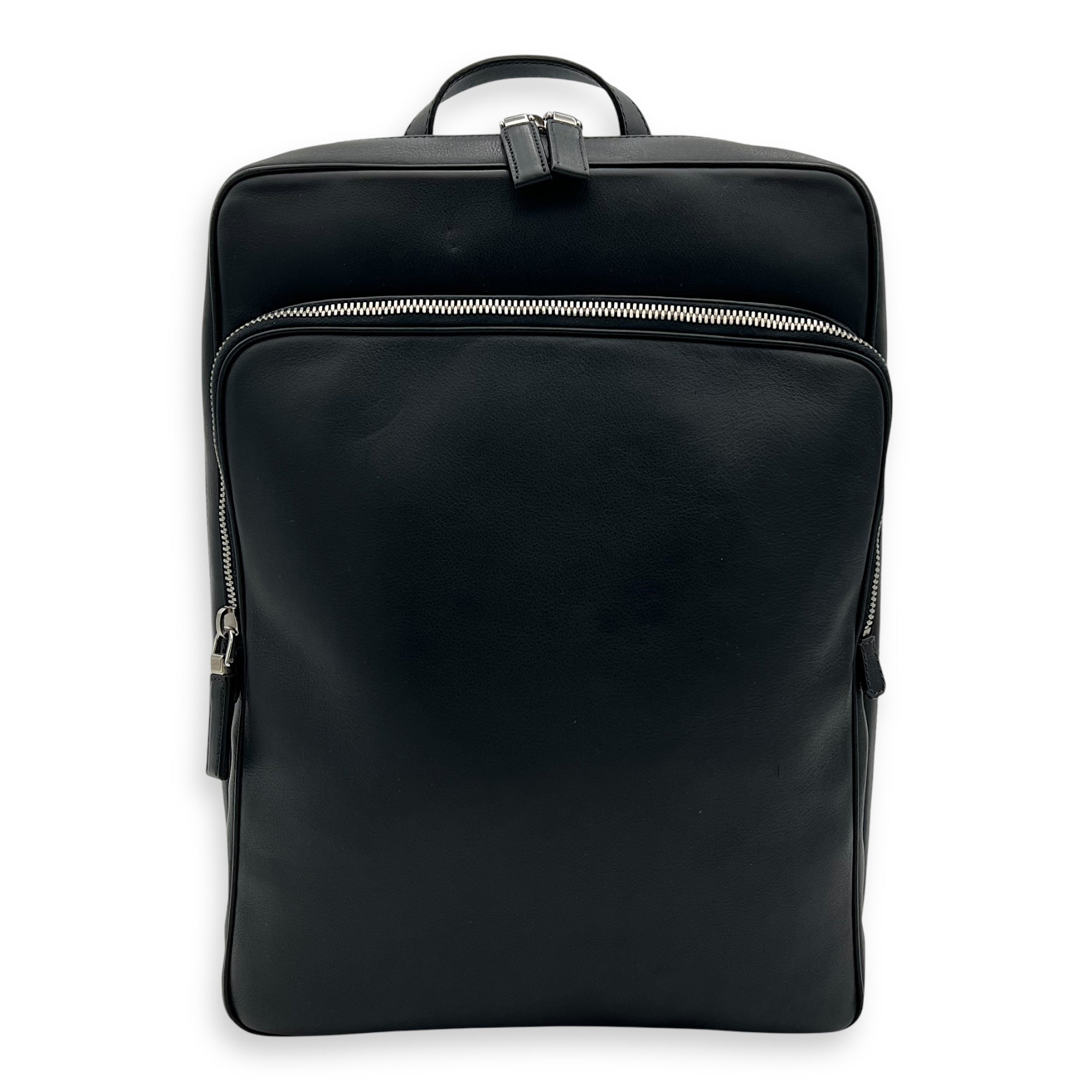 Others Backpack Black in Calfskin, Silver hardware