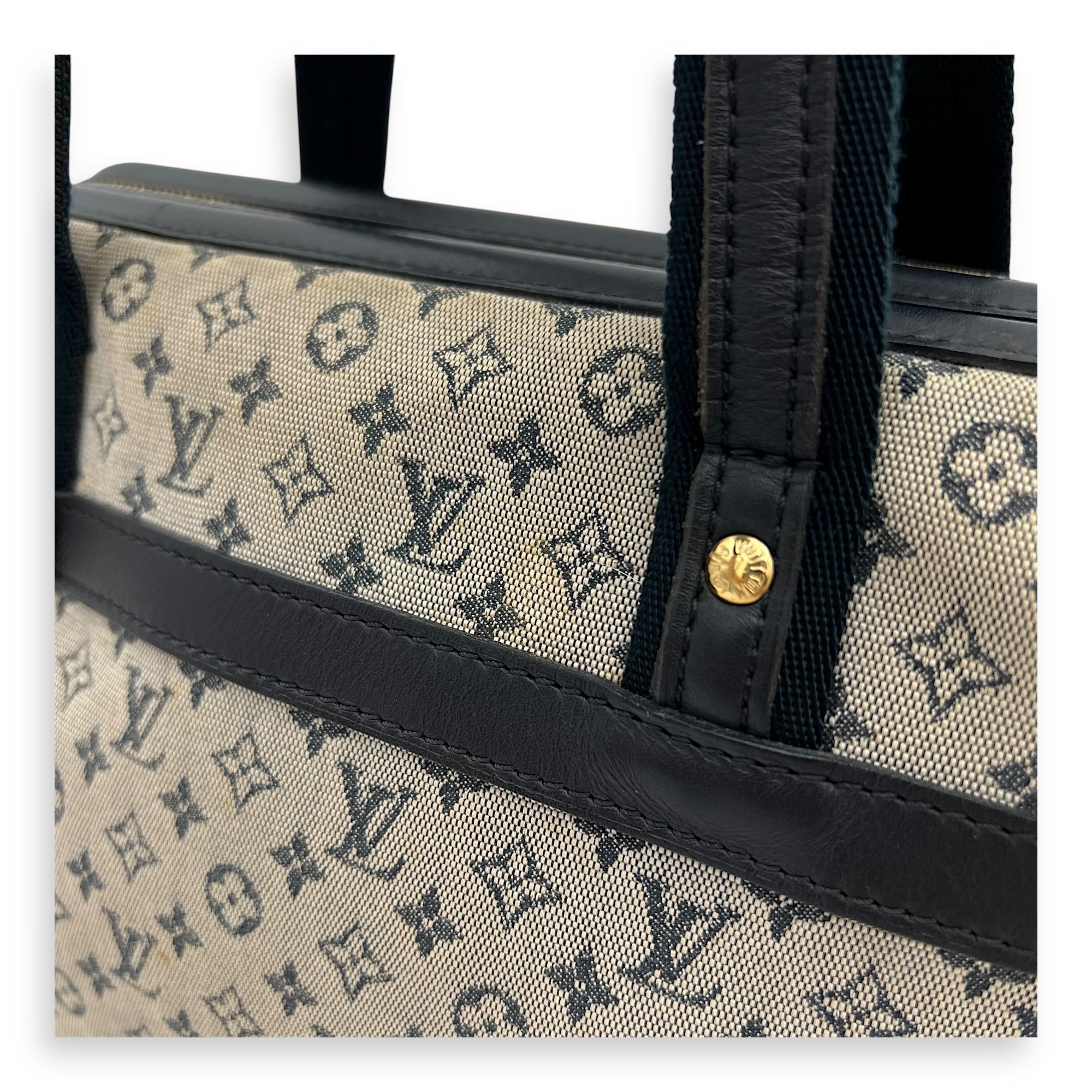 Josephine Shoulder Bag Grey in Jacquard, Gold hardware - Image 13
