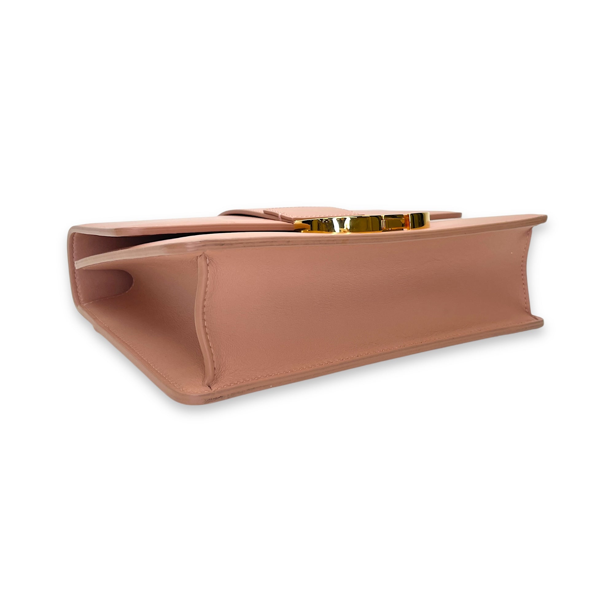 30 Montaigne Medium Pink Crossbody Bag in Calfskin, Gold hardware - Image 6