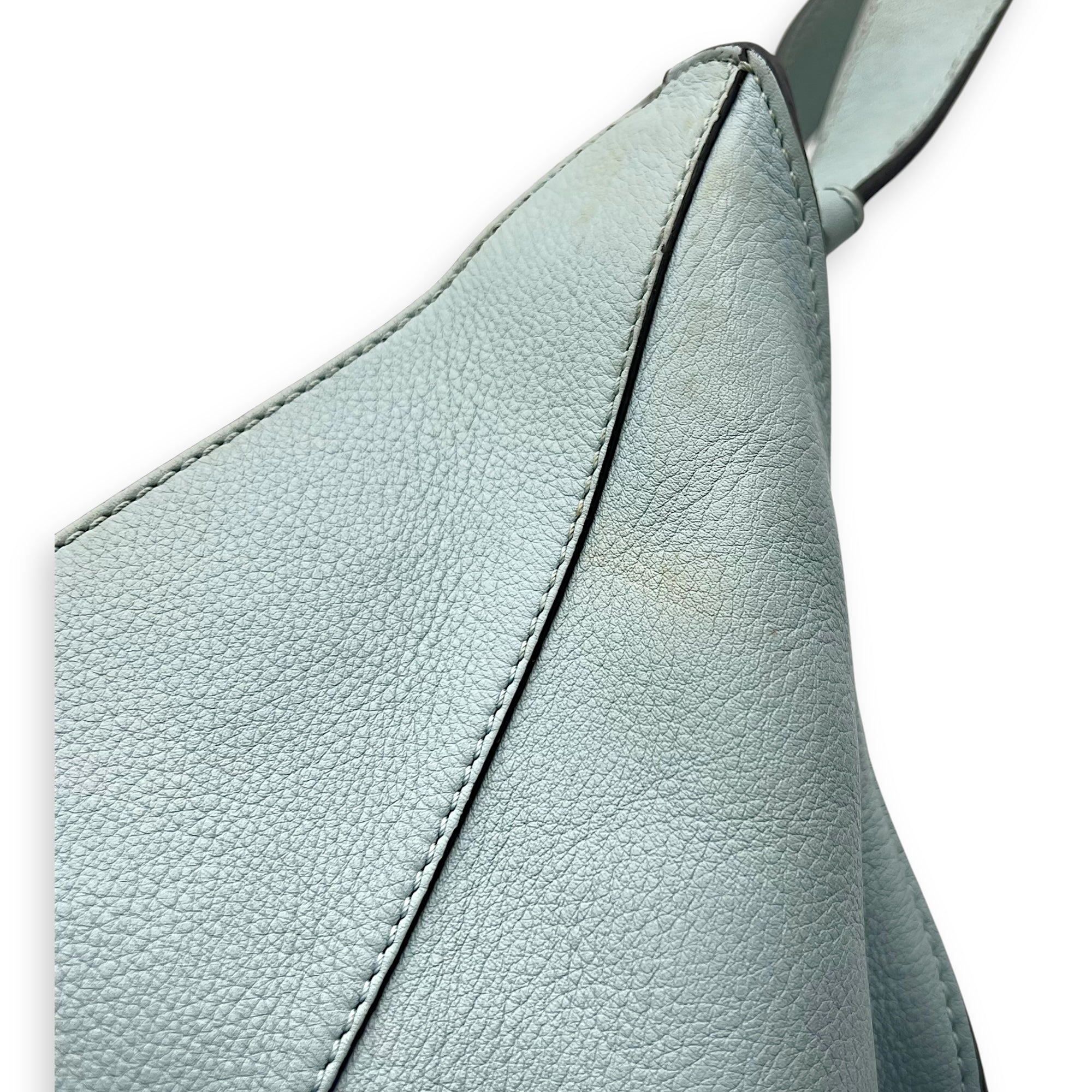 Hammock Medium Blue Top Handle Bag in Calfskin, Silver hardware - Image 18