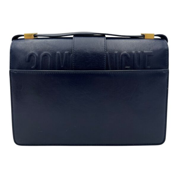 30 Montaigne Shoulder Bag Blue in Calfskin, Gold hardware - Image 3